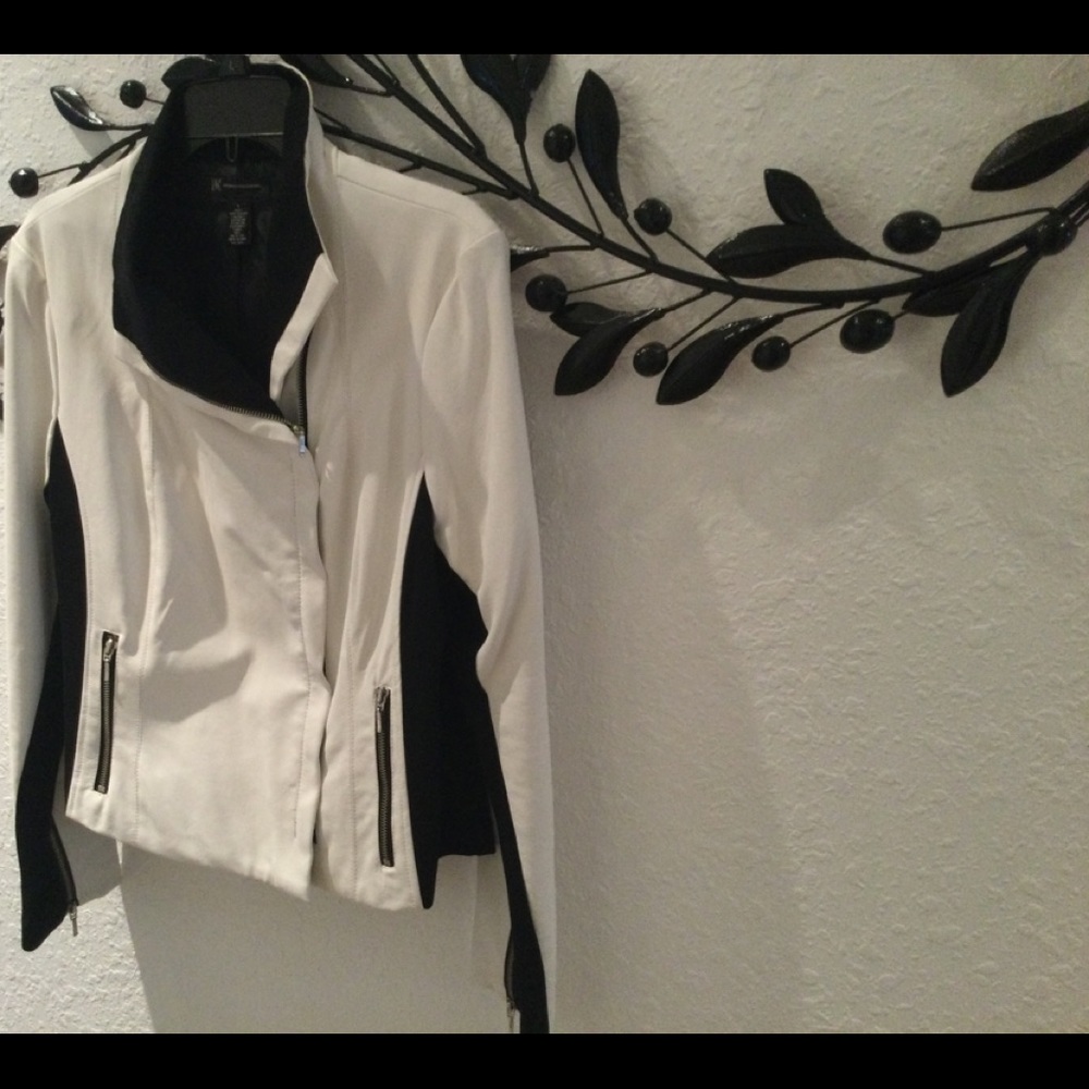 Leather jacket.